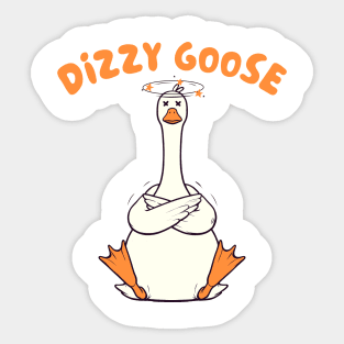 Chronic Illness Spoonie POTS EDS Silly Goose Dizzy Goose Sticker